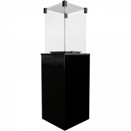 Kratki PATIO/M/G31/37MBAR/CZ - черное стекло, с ручным управлением