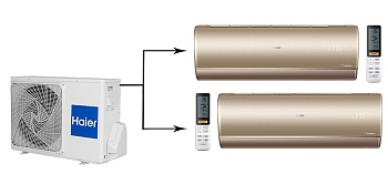 Haier Jade Super Match 2U50S2SM1FA-3/AS25S2SJ1FA-G*2шт