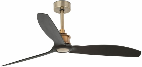Faro JUST FAN GOLD/WOOD CEILING FAN BLACK (33417)