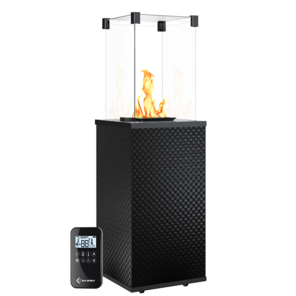 Kratki PATIO/G31/37MBAR/CZ/P стекло, черное тиснение с пультом ДУ