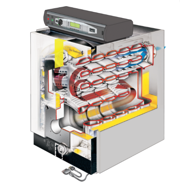 De Dietrich GT 335 Diematic-m3 (теплообменник в собранном виде)