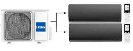 Haier Flexis Super Match 2U40S2SM1FA/AS25S2SF2FA-B*2шт