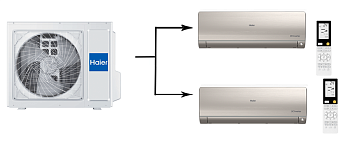 Haier Leader Super Match 2U50S2SM1FA-3/AS35S2SF2FA-G*2шт
