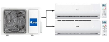 Haier Leader Super Match 2U40S2SM1FA/AS07TS6HRA-M*2шт