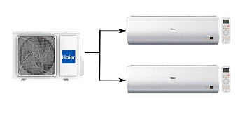 Haier Super Match N 2U40S2SM1FA/AS09BS4HRA*2шт