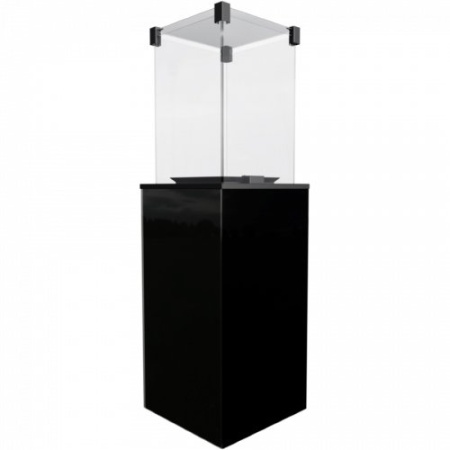 Kratki PATIO/M/G31/37MBAR/CZ - черное стекло, с ручным управлением