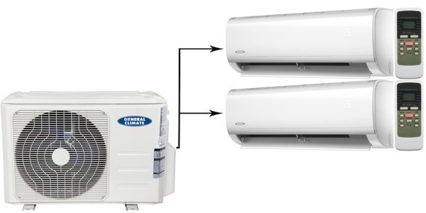 General Climate Free Multi GU-M2EA18HN2/GC-MER09HRN1 (WiFi)*2