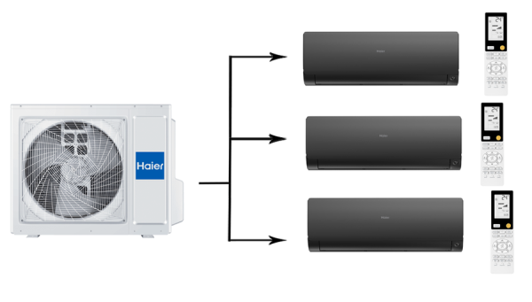 Haier Super Match 3U55S2SR5FA/AS35S2SF2FA-B/AS25S2SF2FA-B*2шт
