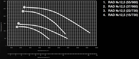 Shuft RAD-250M6-12,5-1,5h/600-55-1000