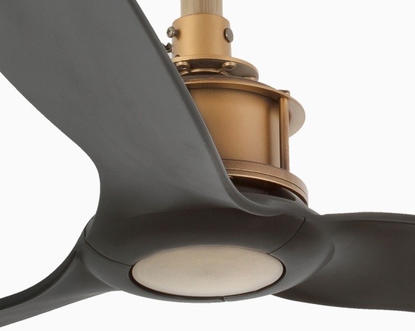 Faro JUST FAN GOLD/WOOD CEILING FAN BLACK (33417)