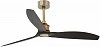 Faro JUST FAN GOLD/WOOD CEILING FAN BLACK (33417)