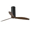 Faro Tube Fan Matt Black Wood (32037)
