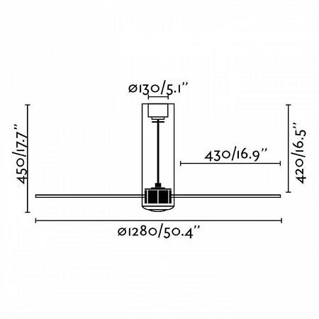 Faro Tube Fan Matt White (32034)