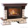 Электрокамин с широким очагом 3D Real-Flame Stone 26/HL AO с очагом 3D Helios 26